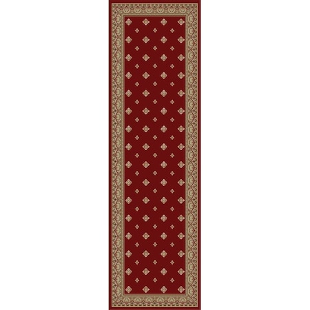Concord Global 9 ft. 3 in. x 12 ft. 6 in. Ankara Pin Dot - Red 63008